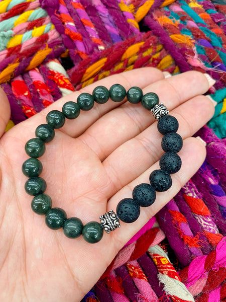 Green Jasper Stone Bracelet – Rudradhyay